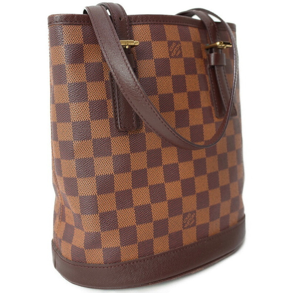 Louis Vuitton Ebene Brown Damier Bag Marais Bucket